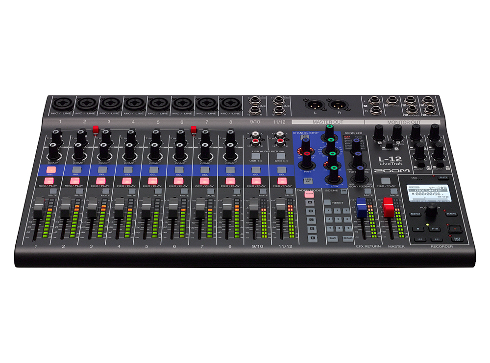 Zoom LiveTrak L-12 12-Channel Recorder/Mixer incl. AD-19E PSU