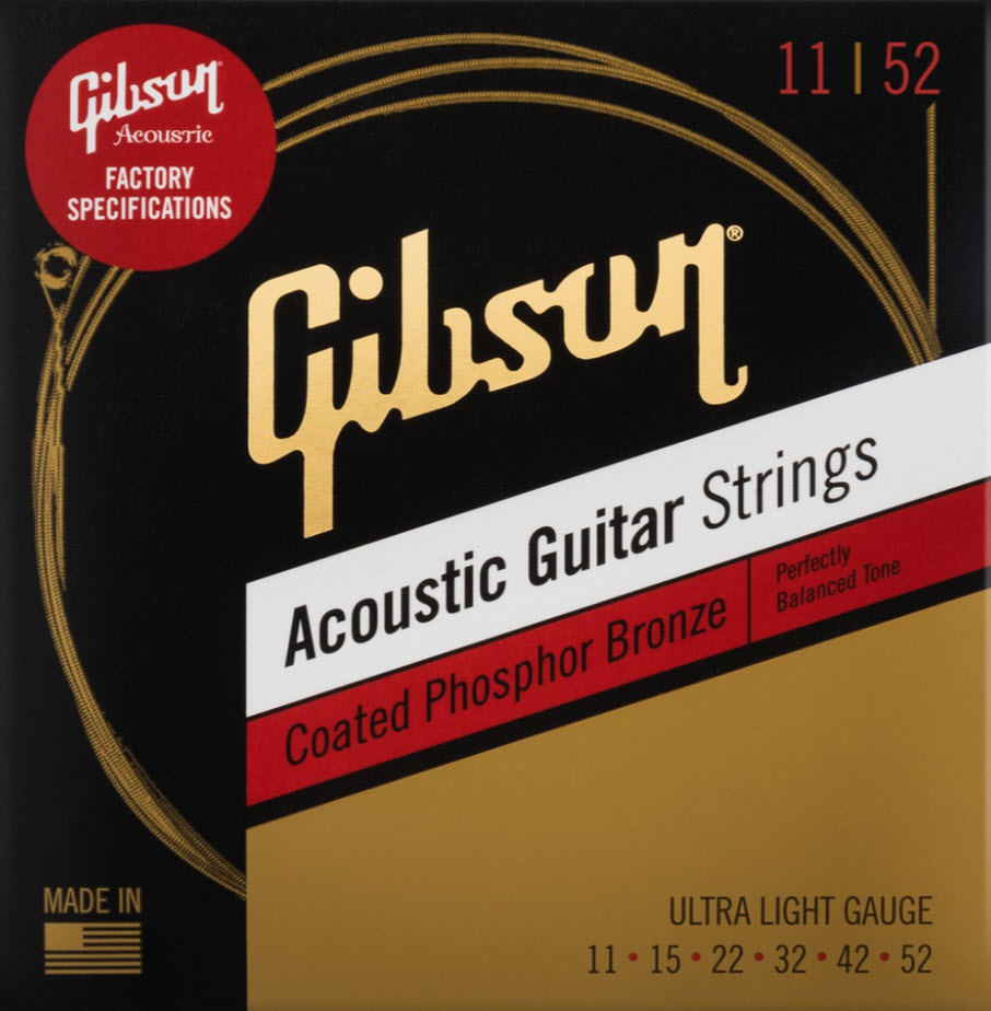 Gibson Acoustic Strings 11-052   Coated Phosphor Bronze