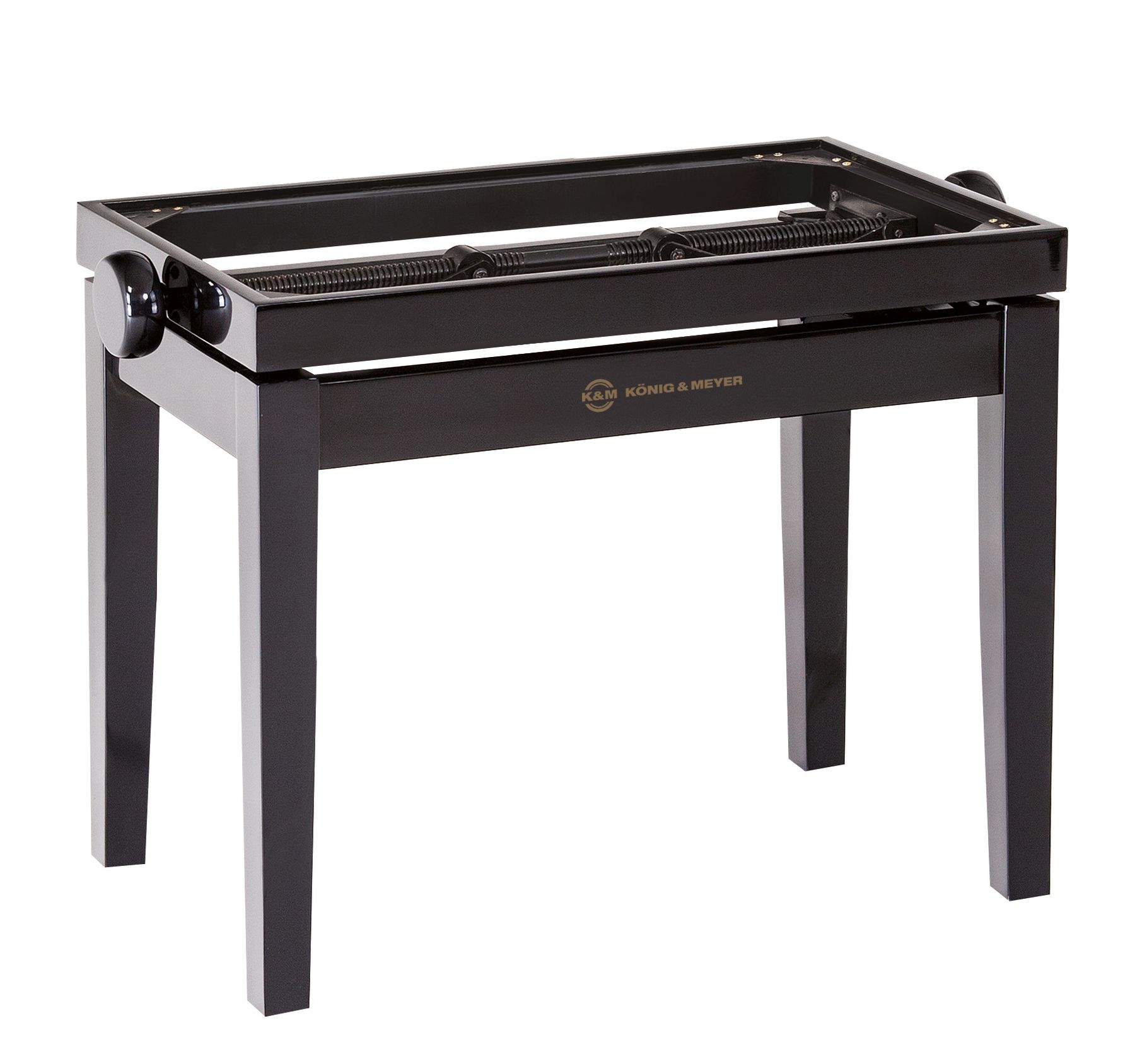 K&M Piano-Bank Unterteil 13701 schwarz hochglanz