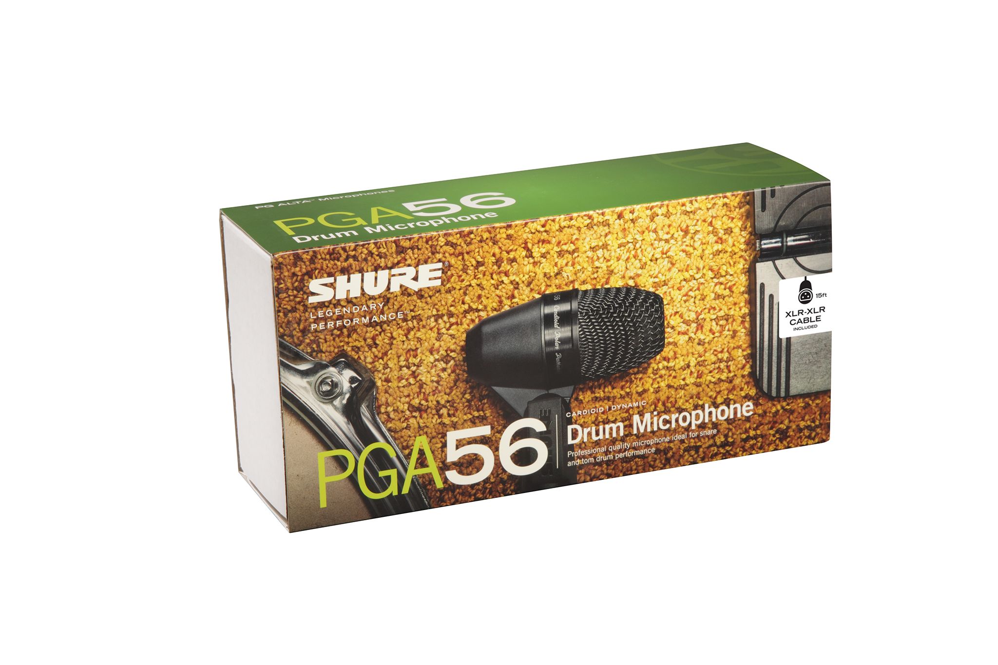 Shure PGA56-XLRMikrofon für Snare, Toms, Perc., Niere