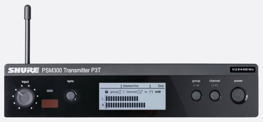 Shure PSM 300 P3T Sender, 606-630 MHz