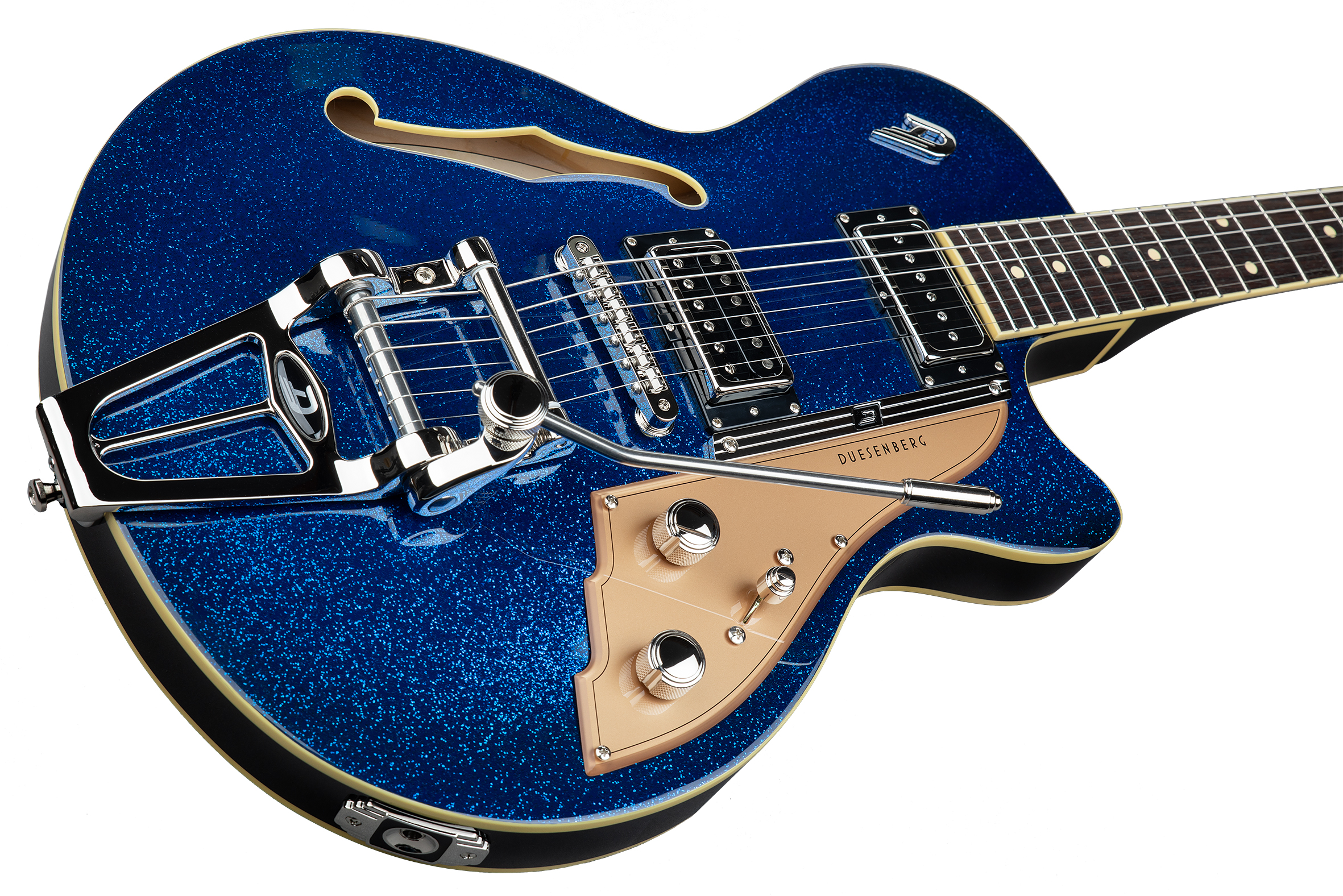 Duesenberg Starplayer TV Blue Sparkle (inkl. Case)