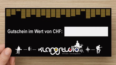 Klangstudio-Gutschein CHF 20.00