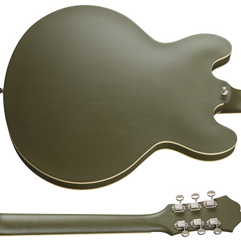 Epiphone Casino Worn - Worn Olive Drab