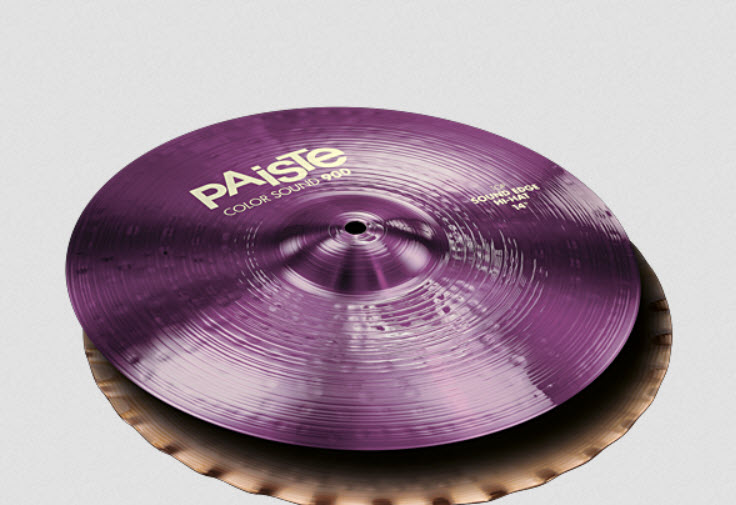 Paiste HiHat Becken 900 Serie Color Sound Purple 14"