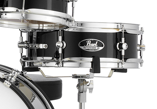 Pearl Roadshow Jr. 5-pc. Drum Set w/Hardware and Cymbals Jet Black