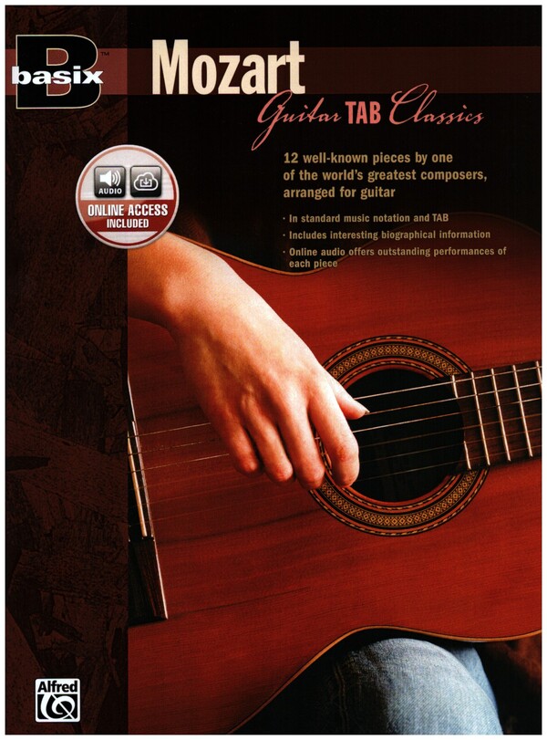 Basix Mozart (+CD): Guitar tab classics