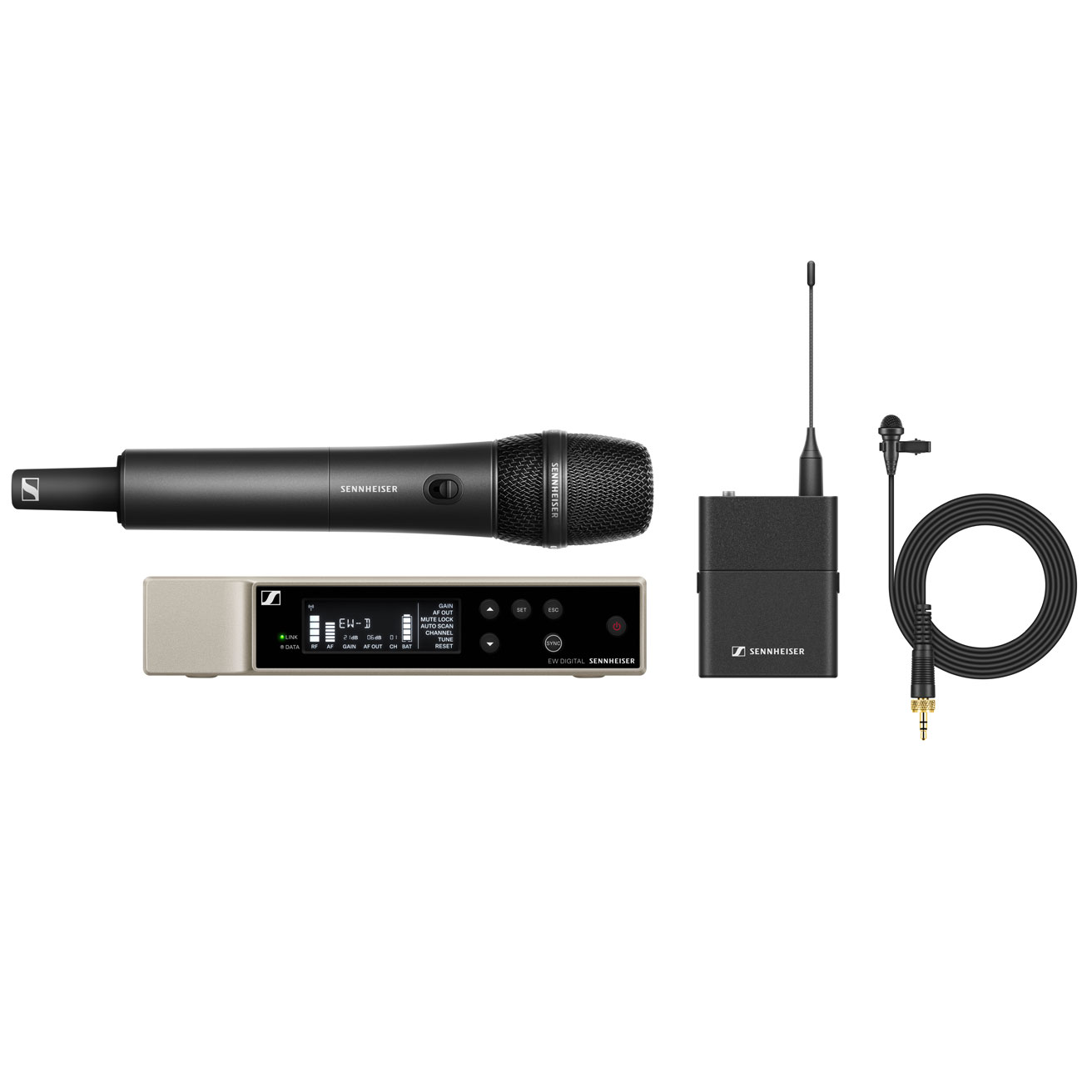Sennheiser EW-D ME2/835-S SET (Q1-6) Digitales drahtloses Ansteck-/Handmikrofon-Kombi-Set