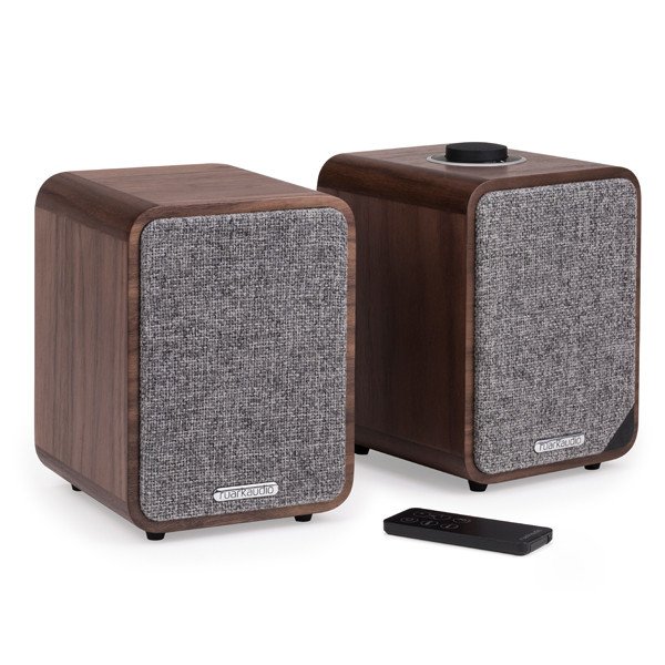 Ruark Audio MR1 Mk2 Bluetooth Speaker System Walnut Wood + Battery BackPack