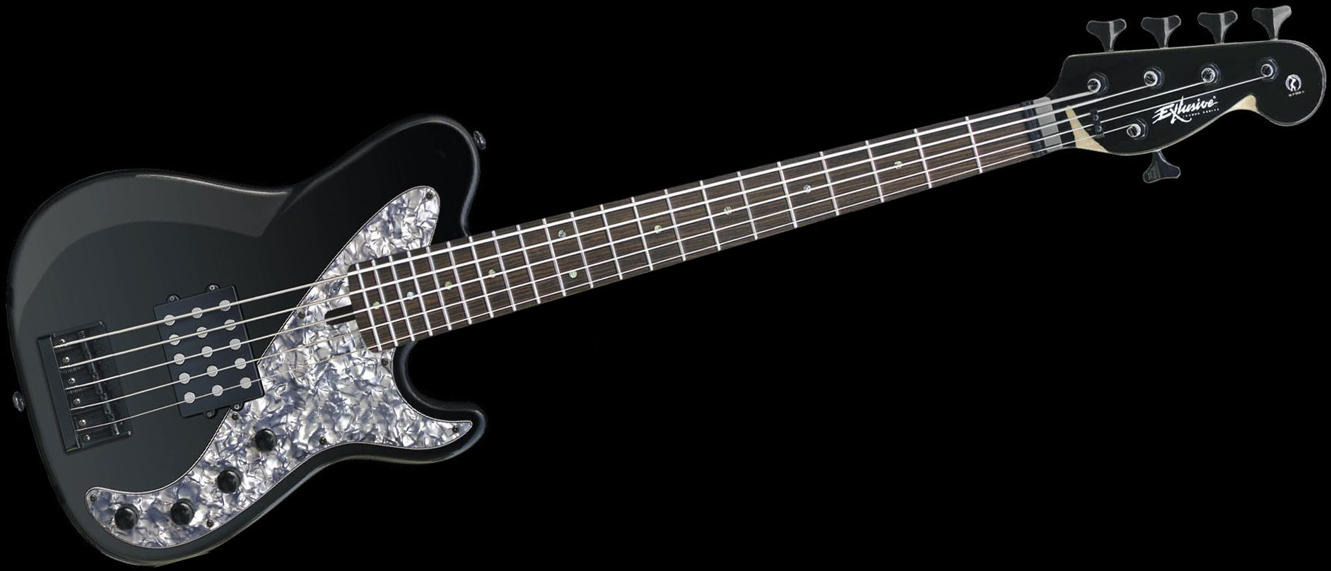 Frudua Super B-5 String E-Bass inkl. Case