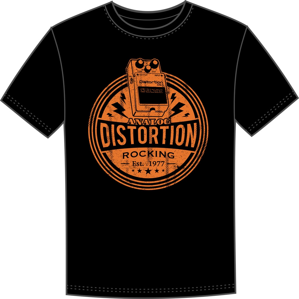 Boss DS-1 Distortion Pedal T-Shirt L
