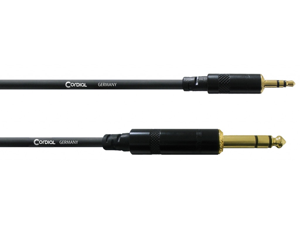 Cordial CFM 1.5 WV - Studiokabel, 1.5m, Jack 6.3mm - Minijack 3.5mm