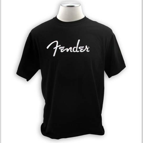 Fender T-Shirt "Spaghetti Logo" Black Large