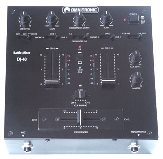 Omnitronic DJ-40 DJ-Battle-Mixer