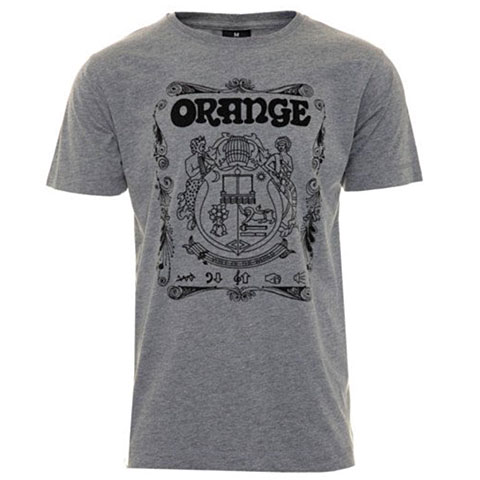 Orange Crest T-Shirt Grey "L"