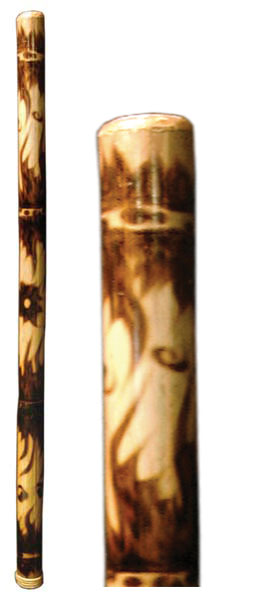 Didgeridoo, Bambus, beflammt, ca. L 120cm