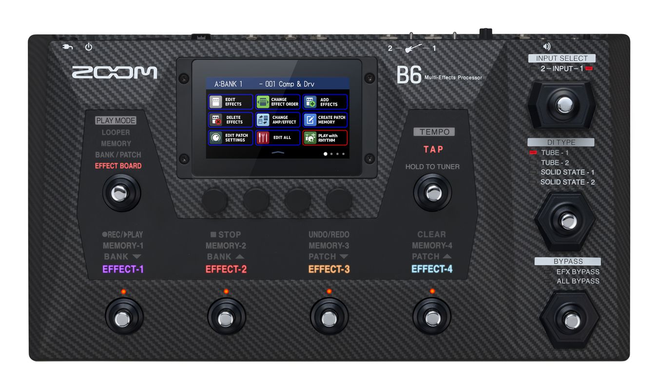 Zoom B6 Bass FX & Amp Simulator