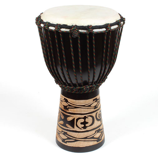 Medium Carved Djembe