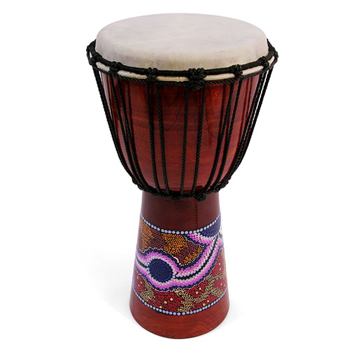 Painted Djembe 50cm