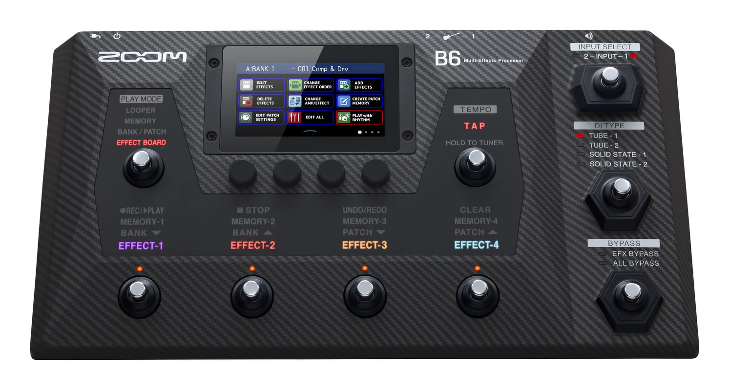 Zoom B6 Bass FX & Amp Simulator