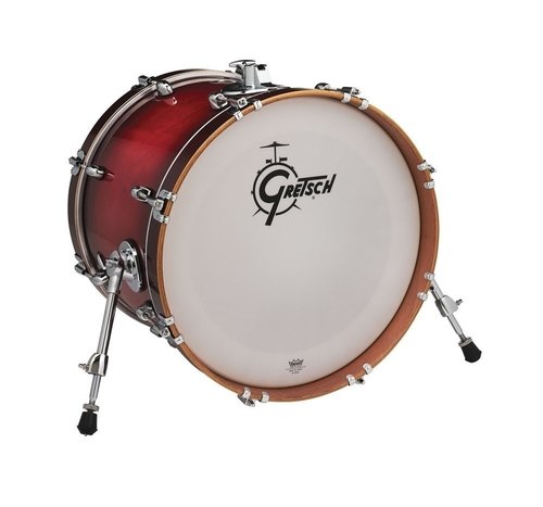 Gretsch Bass Drum Catalina Club Gloss Crimson Brust 18" x 14" mit Tomrosette