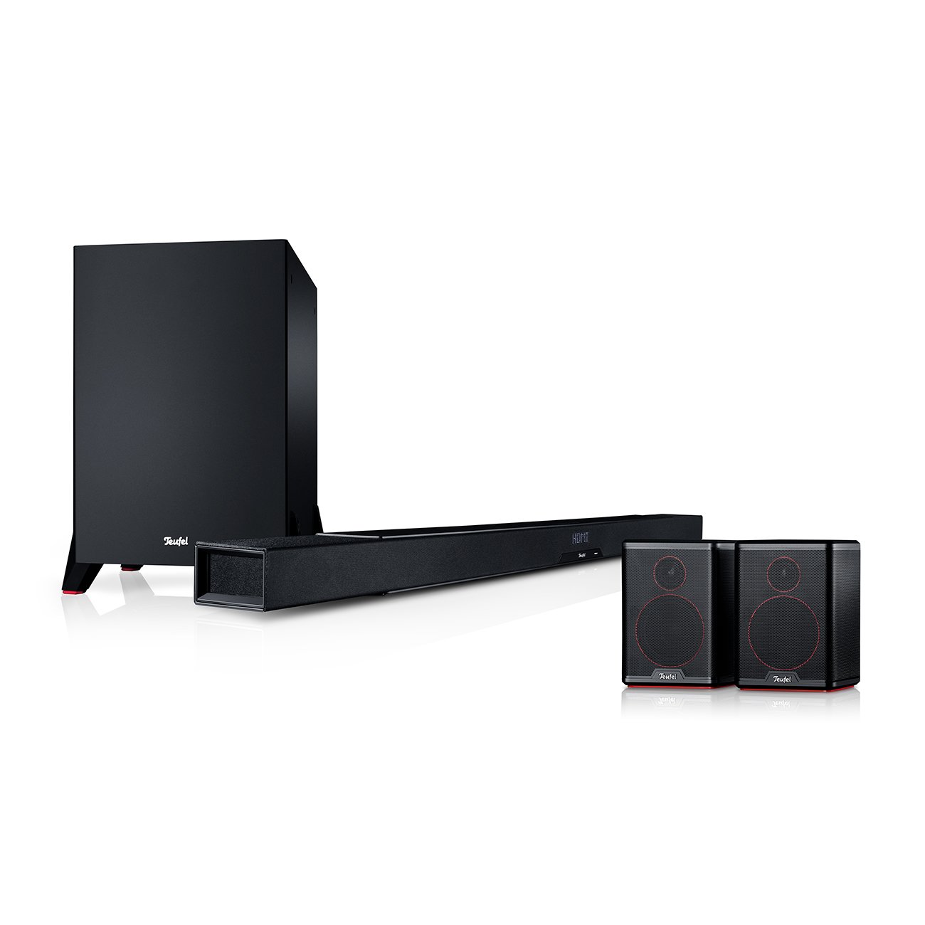 Teufel Cinebar Lux Surround Ambition "5.1-Set" - Schwarz / Schwarz 