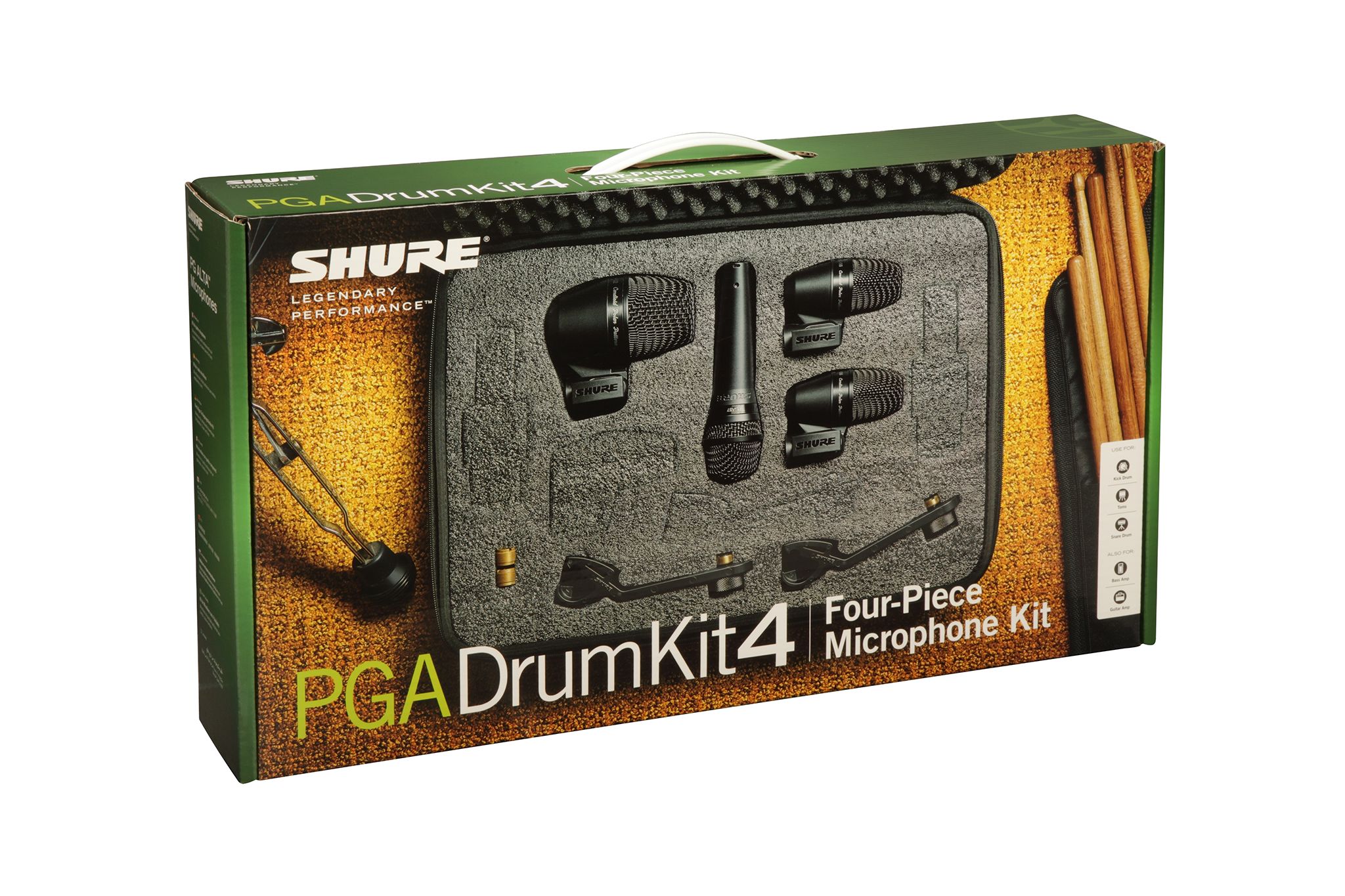 Shure PGADRUMKIT4 Drum-Mikrofon-Set m. PGA52/2x56/57