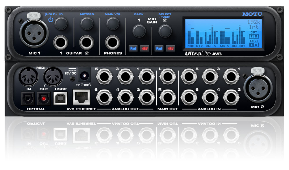 Motu ULTRALITE AVB Interface