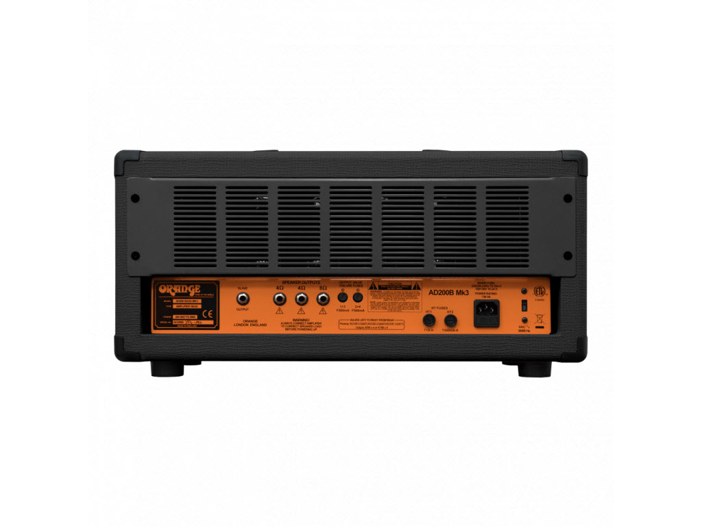 Orange AD200B MK 3 - Röhrenhead, 200 Watt, 1 Kanal mit Slave-Out, schwarz