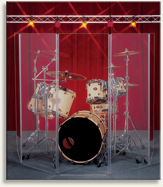 Clearsonic Plexyglas Drumshield A2466 x 5