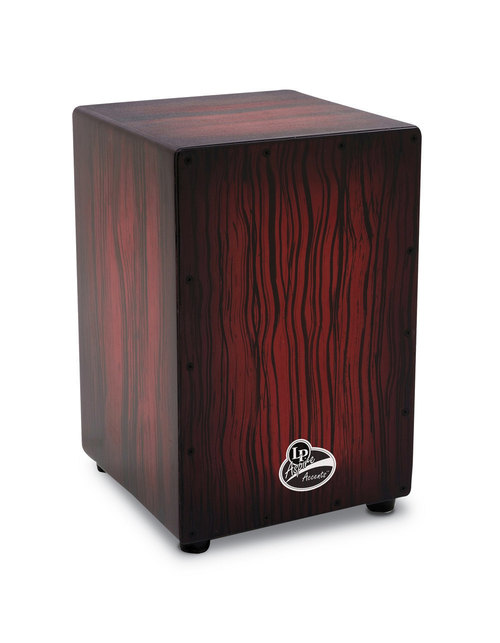 Latin Percussion Cajon Aspire Accents Dark Wood Streak