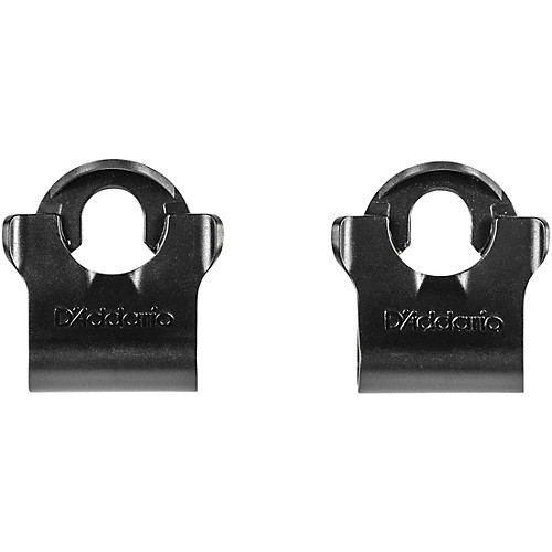 D'Addario Dual-Lock Strap Lock Clip-Set black