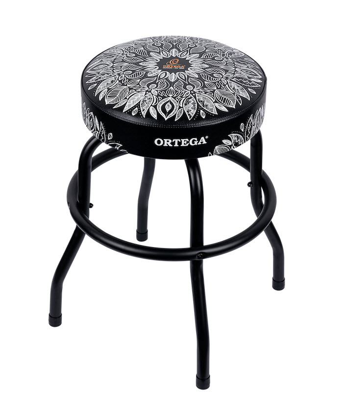 Ortega Bar Stool 24" - White Kaleidoscope