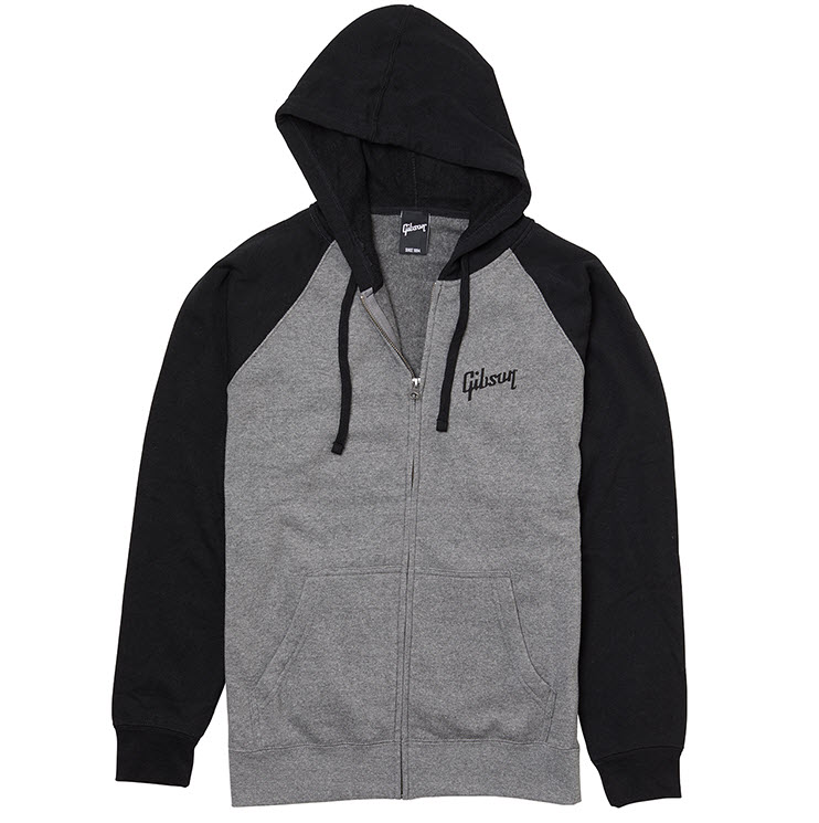 Gibson Hoodie Gibson Full-Zip Black/Grey L