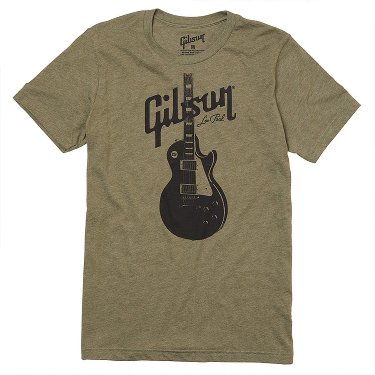 Gibson T-Shirt Les Paul Olive Green M