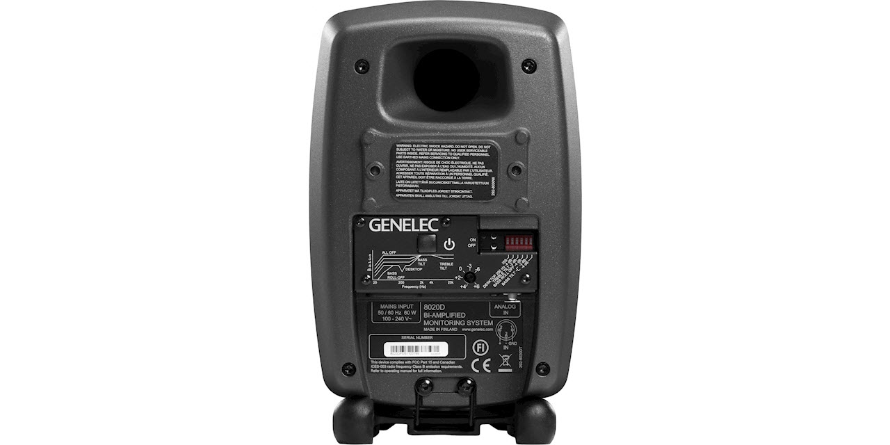 Genelec Studiomonitor 8020DPM Studiomonitor 50W aktiv 4“ anthrazit