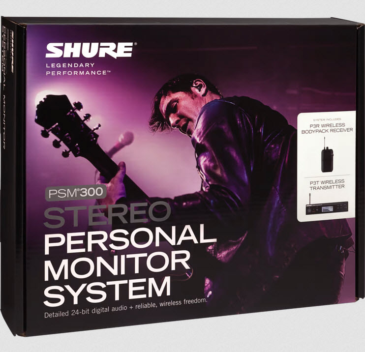 Shure PSM 300 P3TR Stereo In-Ear Monitoring System, 606-630 MHz