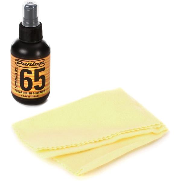 Dunlop Cleaner polish "Formula 65" Sprayflasche 118 ml & Cotton Polish Cloth