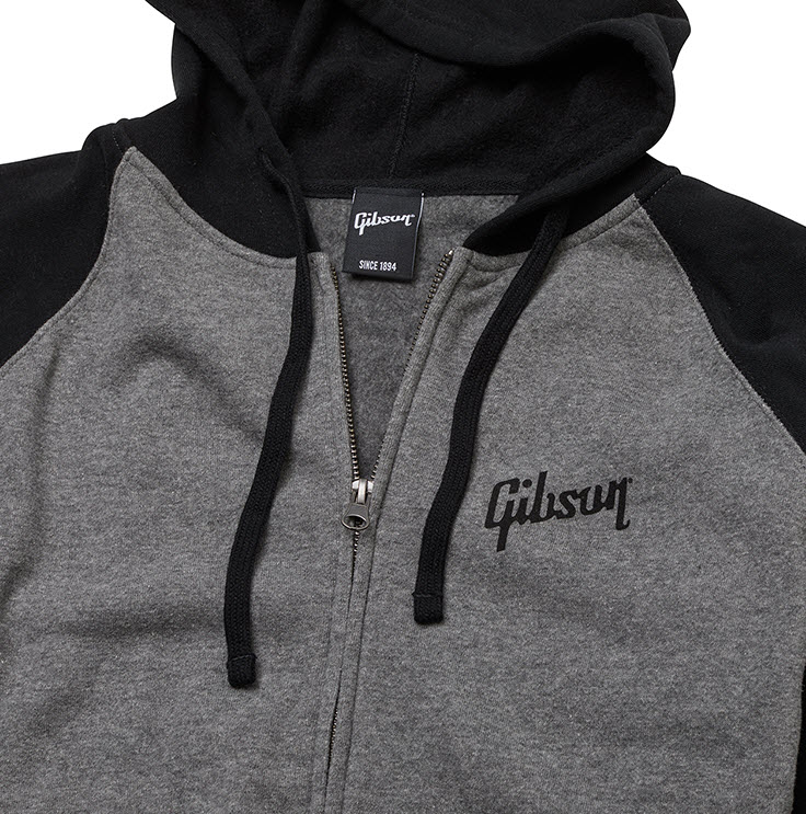 Gibson Hoodie Gibson Full-Zip Black/Grey L