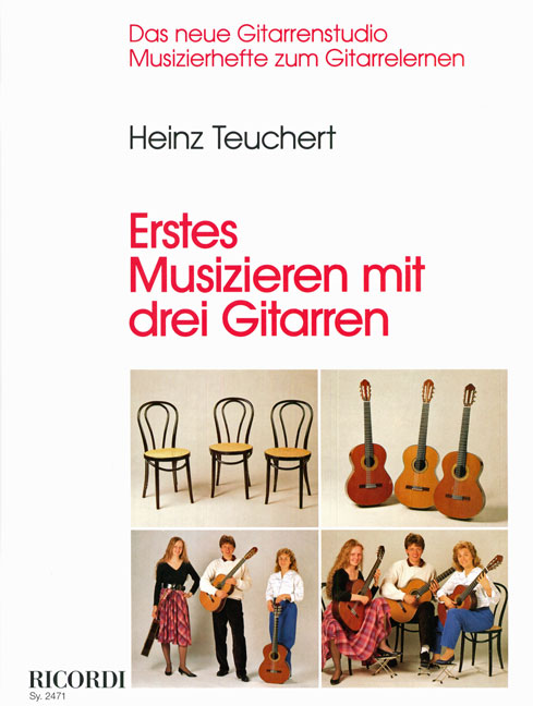 Erstes musizieren mit drei Gitarren