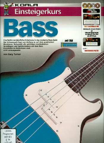 Einsteigerkurs Bass (+2 DVD's +CD +DVD-ROM) :