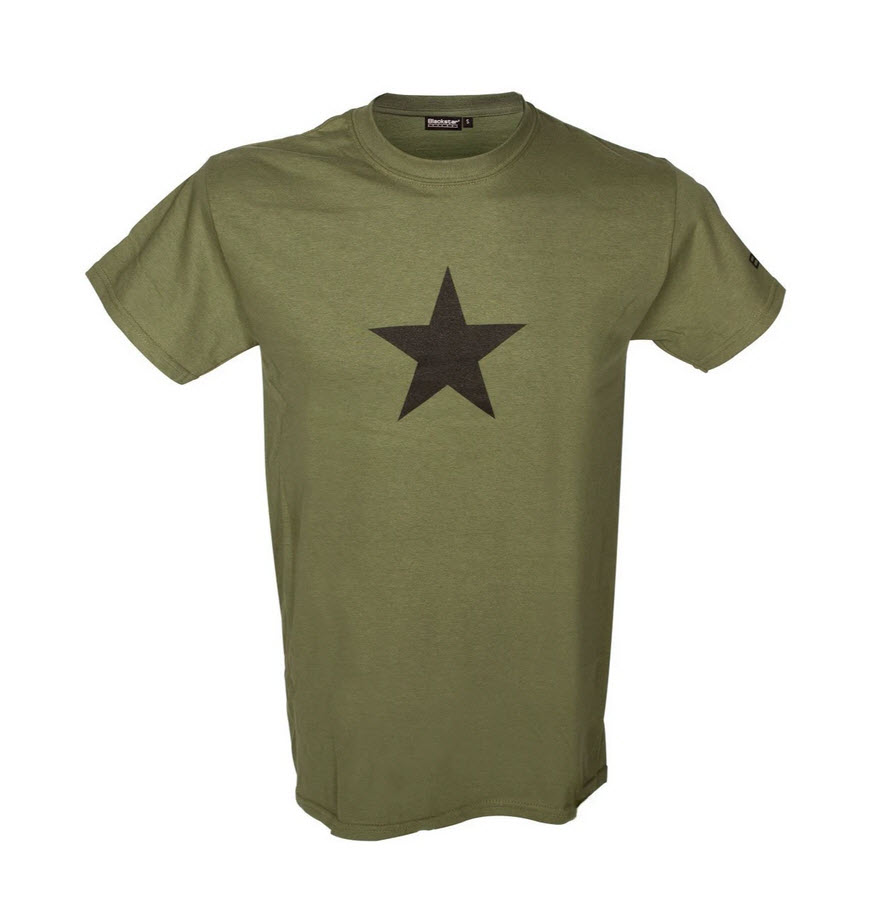 BLACKSTAR T-Shirt Khaki w/Black Star (M)