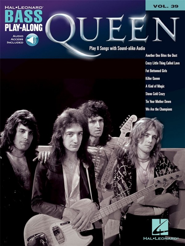 Queen (+Audio Online Access): songbook vocal/bass/tab