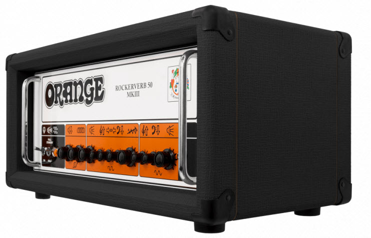 Orange Rockerverb 50 MKIII - Röhrenhead, 2 Kanal, 50 Watt Class A/B, schwarz