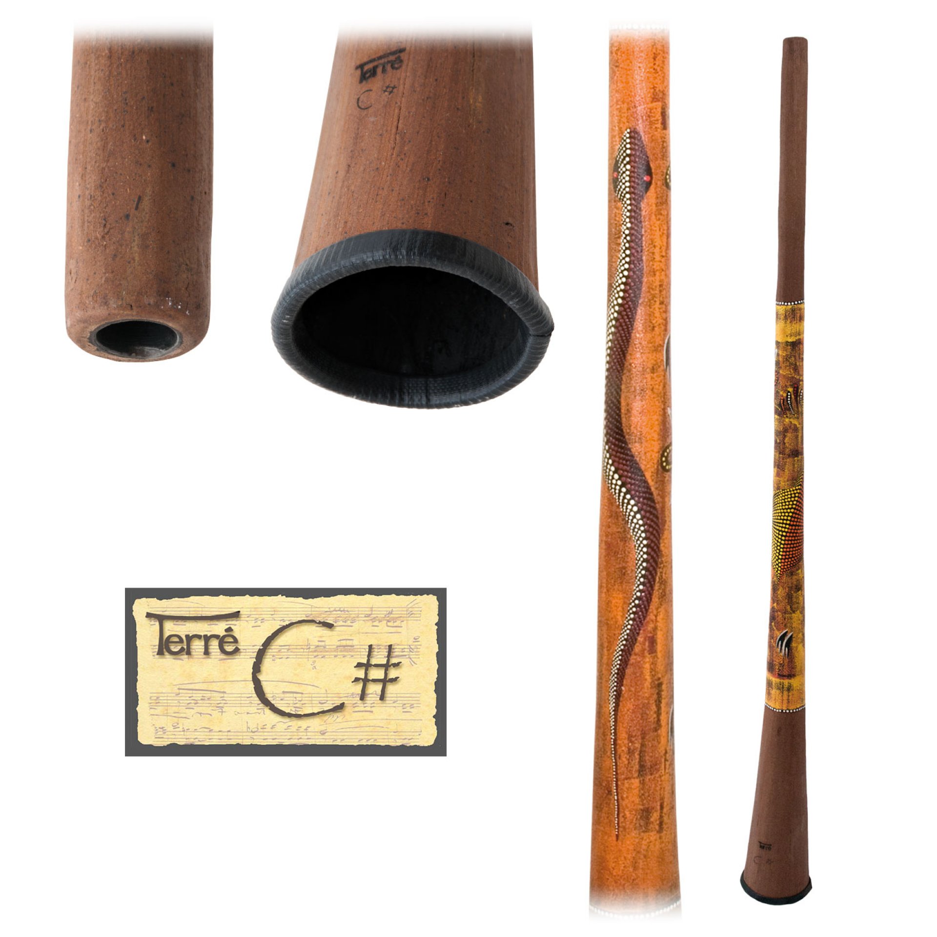 Baked wood Didgeridoo Cis