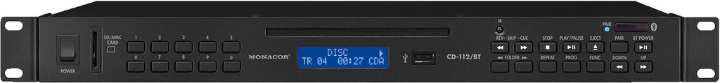 CD-Spieler, MP3, USB, SD-Card, Bluetooth
