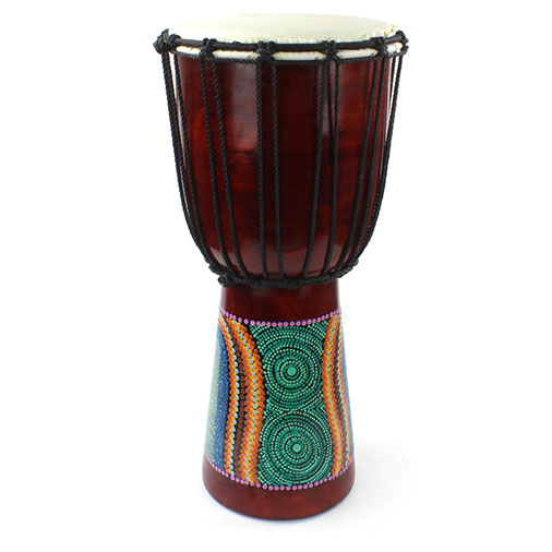 Painted Djembe 50cm