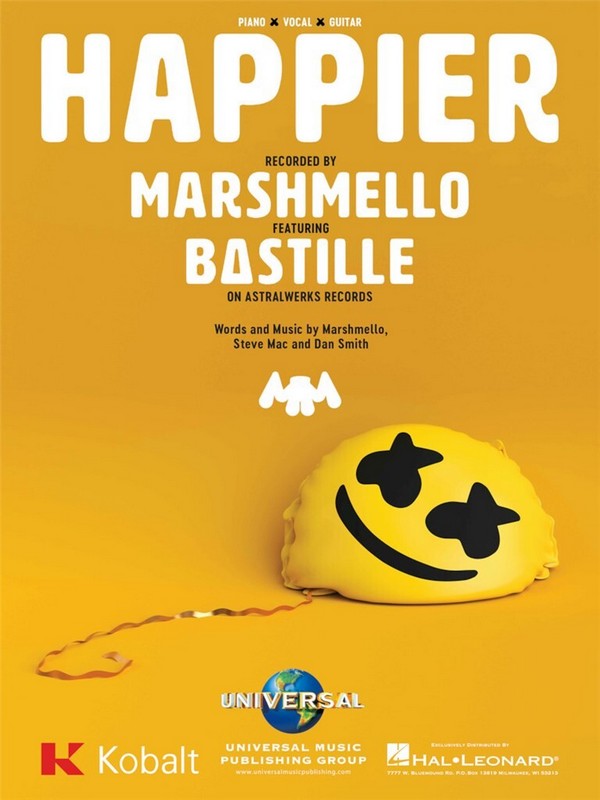 Happier: for piano/vocal/guitar