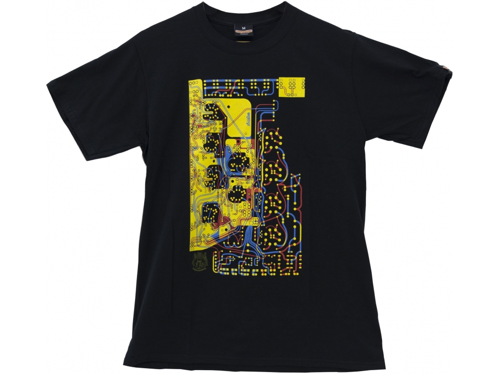 Orange PCB Print T-Shirt "M"