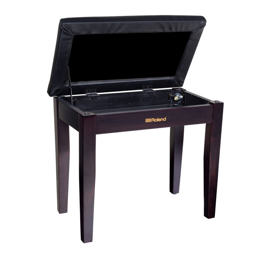 Roland RPB-100RW Piano Bench, w/storage comp. vinyl seat rosewood Satinfinish